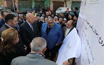 محافظ القاهرة يفتتح مشروع مد خطوط الصرف الصحي بأرض العجوز بتكلفة 8.5 مليون جنيه