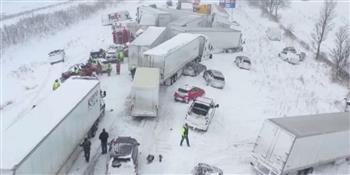 ابتلعت المباني حتى 4 طوابق.. مدينة روسية تغرق تحت الثلوج