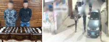 ضبط عاطلين لترويج المواد المخدرة بدراجة نارية في القليوبية