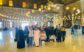 جولة تثقيفية للأطفال بقلعة صلاح الدين ضمن أنشطة أتوبيس الفن الجميل