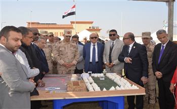 محافظ الأقصر وقائد قوات الدفاع الشعبي يتفقدان معسكر الإيواء العاجل بالطود ضمن فعاليات «صقر 162»
