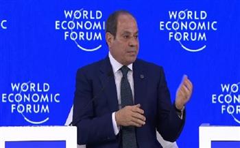 جلسة حوارية في منتدى دافوس| الرئيس السيسي يوجه نداءً إلى قادة العالم.. و«برانديه» يثمن جهود مصر