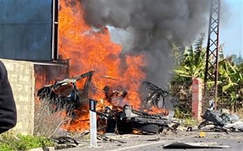 غارة إسرائيلية تستهدف سيارة في بلدة البازورية جنوبي لبنان