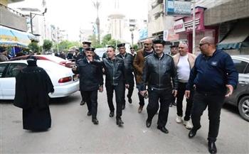 ​رئيس مدينة بورفؤاد يقود حملة مكبرة لإزالة الأسواق العشوائية بمحيط مسجد الشعراوي ببورفؤاد 