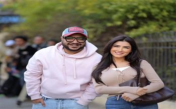 صور جديدة من كواليس مسلسل "الست موناليزا" تجمع مي عمر ومحمد سيد بشير