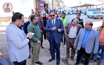  محافظ سوهاج يتابع استكمال كوبري مشاة الثلاث كباري ومحطة صرف سيتي 