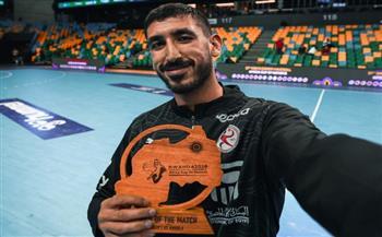 أمم أفريقيا لليد.. يحيى خالد يفوز بجائزة رجل مباراة مصر وأنجولا  