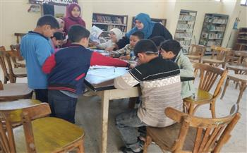 قصر ثقافة البحيرة ينظم ورشة رسم وتلوين