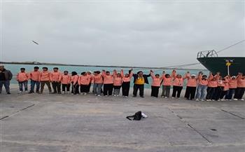 أطفال المحافظات الحدودية في زيارة ميدانية لميناء العريش ضمن مشروع "أهل مصر"