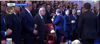 المستشار عدلي منصور يحضر احتفالات عيد الشرطة الـ 74