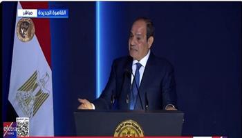 الرئيس السيسي: يجب أن يكون هناك تلاحم بين مؤسسات الدولة وشعبها