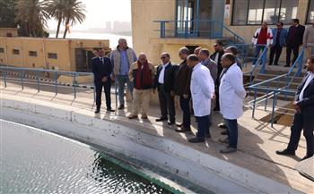 رئيس القابضة لمياه الشرب والصرف الصحي يتابع خطط الصيانة ويتفقد محطة مياه الروضة 