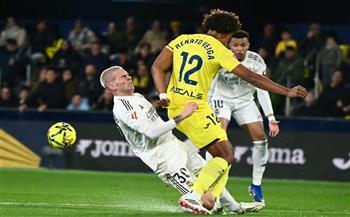 الدوري الإسباني.. ريال مدريد يهزم فياريال بهدفين دون رد وبعتلي الصدارة