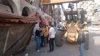 استمرار أعمال تطوير ورفع كفاءة منطقتي "التصنيع والسلام" بحي الضواحي 