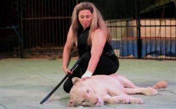  لوبا الحلو مدربة الأسود الوحيدة بوزارة الثقافة: عائلتى ليست منكوبة.. ومحظوظة بانتمائى لها