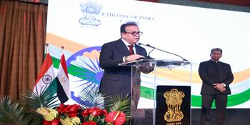 خالد عبد الغفار يشارك في احتفال سفارة الهند بالذكرى الـ77 لعيد الجمهورية