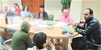 ورشة عمل تفاعلية حول "الكتابة الإبداعية للأطفال واليافعين" بمكتبة المعادي العامة