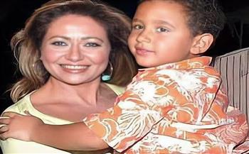 ليلى علوي  تحتفل بعيد ميلاد ابنها 