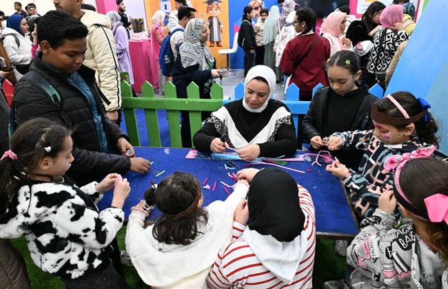 ورش إبداعية ضمن أنشطة قصور الثقافة للأطفال بمعرض الكتاب