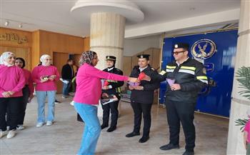 في الذكرى الـ74 لعيدهم.. سفيرات «ريحانة» بالدقهلية يحتفلن بعيد الشرطة