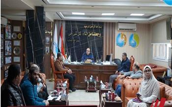 رئيس مياه سوهاج يناقش مع مساعد وزير الإسكان الموقف التنفيذي لمشروعات الصرف الصحى