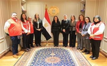 ​وزيرة التضامن تلتقي رئيسة بعثة اللجنة الدولية للصليب الأحمر بالقاهرة