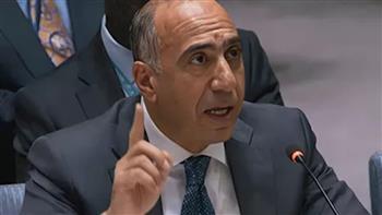 مندوب مصر بالأمم المتحدة: السلام العادل والدائم في الشرق الأوسط لن يتحقق بفرض الأمر الواقع