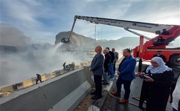 محافظ القاهرة: تشكيل لجنة هندسية بعد حريق الزرايب بمنشأة ناصر واستخدام «درون الإطفاء» لأول مرة 