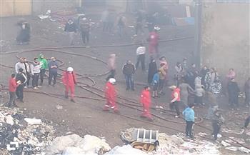 الهلال الأحمر المصري يساند جهود الحماية المدنية والإسعاف في حريق بمنطقة الزرايب