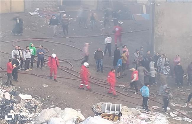 الهلال الأحمر المصري يساند جهود الحماية المدنية والإسعاف في حريق بمنطقة الزرايب