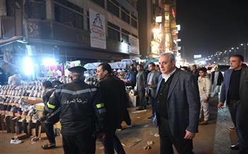 محافظ الغربية ومدير الأمن يشنان حملات مكثفة لإزالة الإشغالات بحي أول