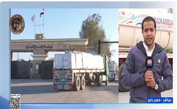 تحرك الفوج الثاني من القافلة الإنسانية رقم 127 عبر معبر رفح لدعم غزة