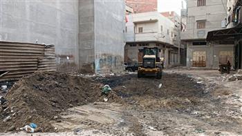 استمرار أعمال فريق التدخل السريع على مدار 3 أيام متتالية لرفع المخلفات بمختلف المناطق