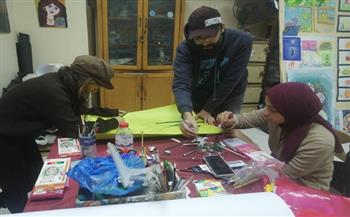 قصر ثقافة الشاطبي ينظم ورشة تصميم لوحات فنية عن العناصر النباتية والزهور