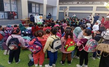 مدرسة منشأة زعفرانة تستقبل أنشطة ثقافية وفنية متنوعة ضمن برنامج المواطنة بالمنيا