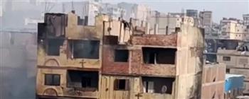 5 عمارات ومخازن.. السيطرة جزئيًا على حريق هائل بمنطقة الزرايب في منشأة ناصر 