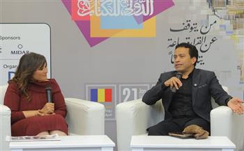 معرض القاهرة للكتاب الـ 57| سامح حسين: عرض الجزء الثاني من «قطايف» في رمضان وفيلم «تحت الطلب» في العيد