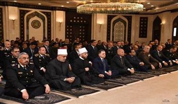 اللواء محمود توفيق ووزير الأوقاف ومفتي الجمهورية يؤدون صلاة الجمعة بمسجد الشرطة