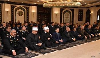 اللواء محمود توفيق ووزير الأوقاف ومفتي الجمهورية يؤدون صلاة الجمعة بمسجد الشرطة