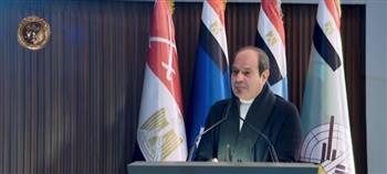 الرئيس السيسي يرحب بطلاب الأكاديمية العسكرية المصرية