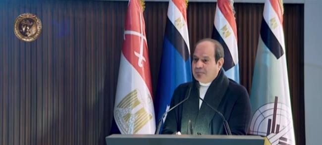 الرئيس السيسي يرحب بطلاب الأكاديمية العسكرية المصرية