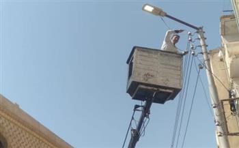 استجابة فورية.. تركيب أعمدة إنارة بمدخل قرية دسونس بمركز دمنهور حفاظا على أمن وسلامة المواطنين