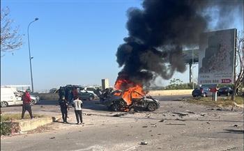 مسيرة إسرائيلية تستهدف سيارة بجنوب لبنان