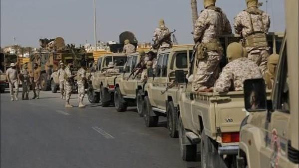 قوات درع الوطن تنتشر في شوارع المكلا في اليمن لتأمينها