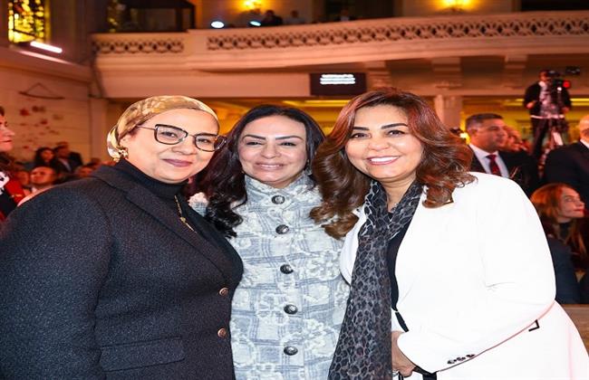 رئيسة القومي للمرأة تشهد احتفال الطائفة الإنجيلية بعيد الميلاد المجيد بكنيسة قصر الدوبارة
