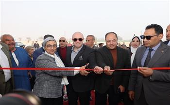 المستشارة أمل عمار تشهد افتتاح مركز ميدوم لتنمية المهارات التراثية بمركز الواسطى ببني سويف