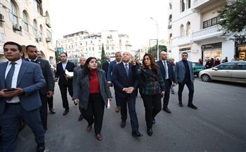 وزيرة التنمية المحلية ومحافظ القاهرة يتفقدان أعمال تطوير شارع إبراهيم بمنطقة الكوربة بمصر الجديدة