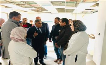 محافظ الدقهلية يتفقد أعمال التطوير الجارية بمستشفى التأمين الصحي بسندوب