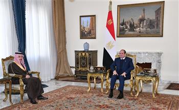 الرئيس السيسي يستقبل وزير خارجية السعودية