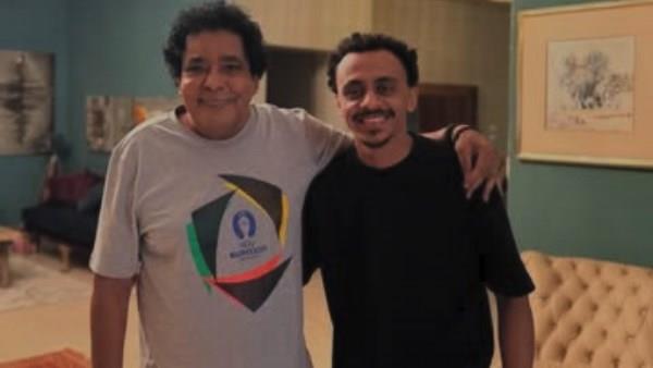 كزبرة ينشر صورة مع محمد منير: "شكرا على اليوم الجميل يا كينج"